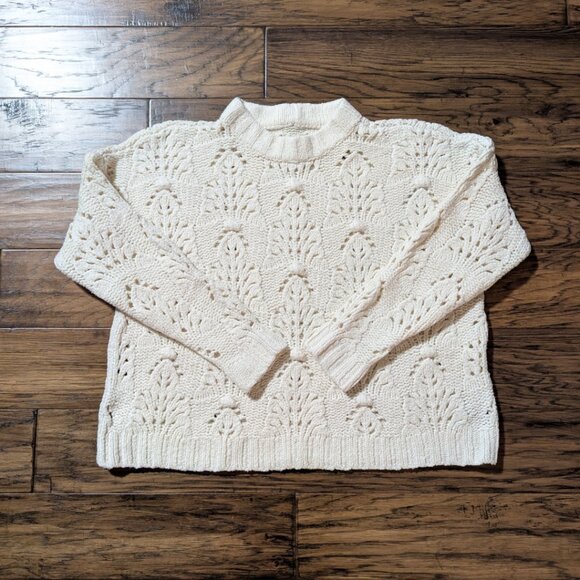 aerie knit sweater cream size small - Picture 16 of 16